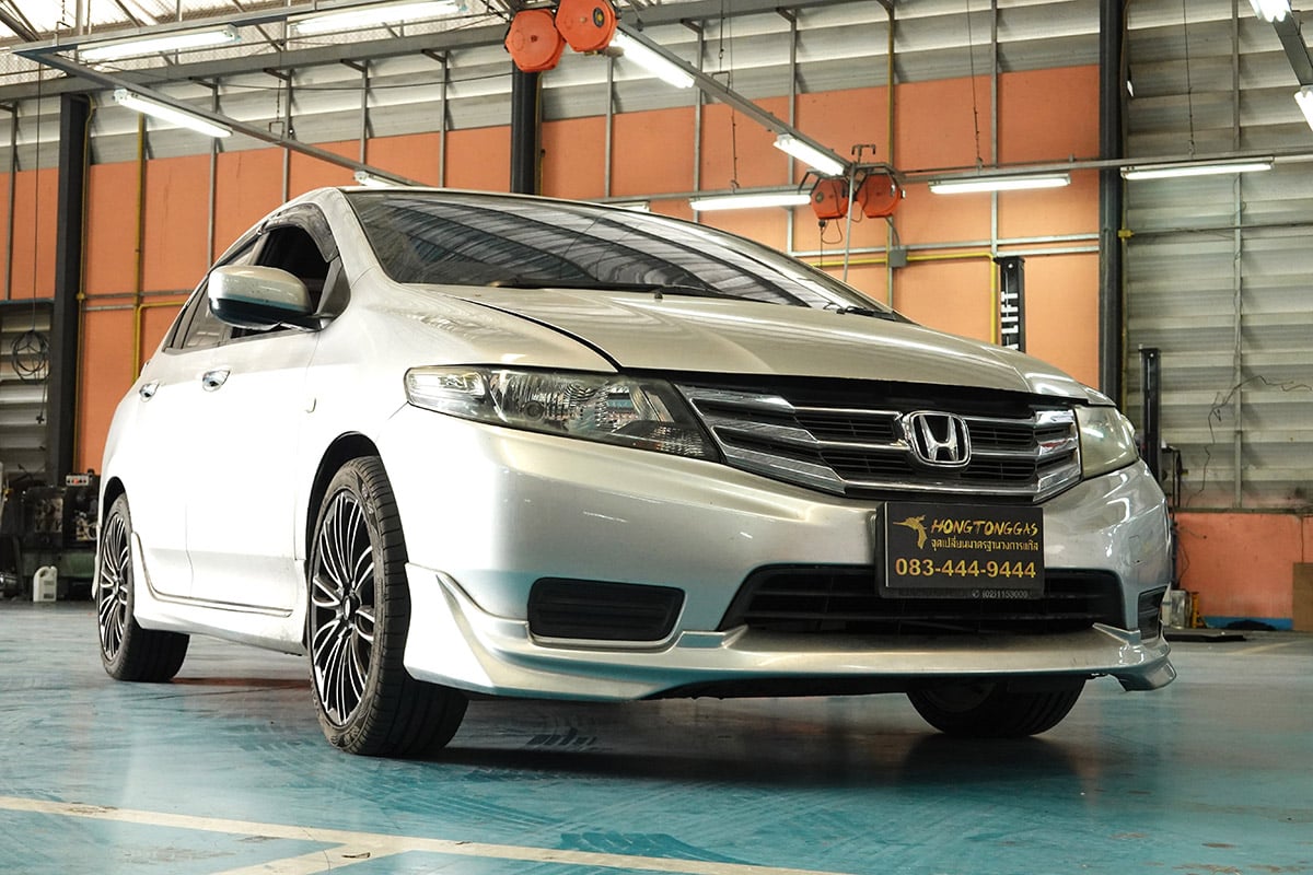 Honda City 1.5 G5 2013 ติดแก๊ส Prins Silverline Technomax ถังโดนัท 42L หงษ์ทองแก๊ส ติดแก๊ส LPG