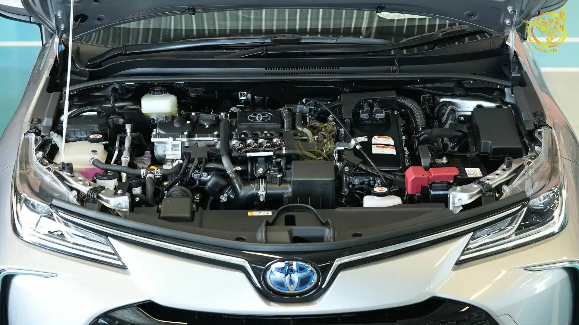 ติดแก๊ส Altis HEV 2025 หงษ์ทองแก๊ส หน้าเครื่องหลังติดตั้ง