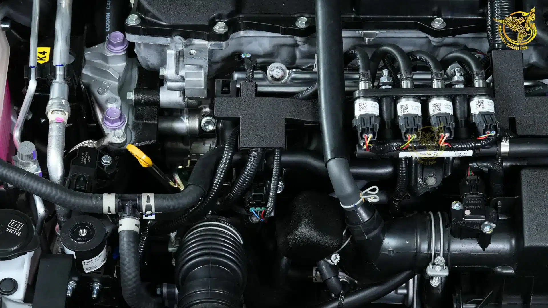 ติดแก๊ส Altis HEV 2025 หงษ์ทองแก๊ส หน้าเครื่องหลังติดตั้ง