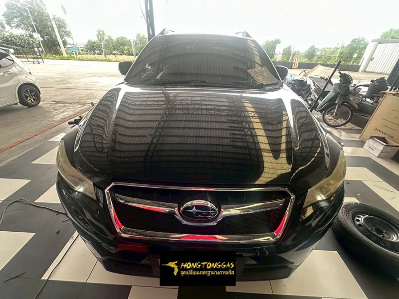 SUBARU XV Prins EcoMax หม้อต้ม Tomasetto Nordic รางหัวฉีด Hana กรองแก๊สกลางสาย Certool F-750 กล่อง Prins AFC Compact 4D ถังโดนัทวางใน 42L